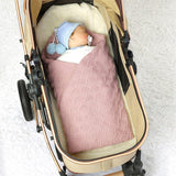 Pink-Organic-Cotton-Knit-Soft-Warm-Cozy-Unisex-Receiving-Swaddler-Cuddle-Stroller-Crib-Quilt-Blanket-A037-Scenes-3