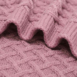 Pink-Waffle-Baby-Blankets-Nursery-Blankets-for-Boys-and-Girls-Swaddle-Blankets-Neutral-Soft-Lightweight-knitted-Blankets-A050-Detail-1