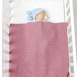     Pink-Waffle-Baby-Blankets-Nursery-Blankets-for-Boys-and-Girls-Swaddle-Blankets-Neutral-Soft-Lightweight-knitted-Blankets-A050-Scenes-4