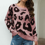 Pink-Womens-Sweaters-Casual-Oversized-Leopard-Printed-Crew-Neck-Long-Sleeve-Knitted-Pullover-Tops-for-Winter-K354
