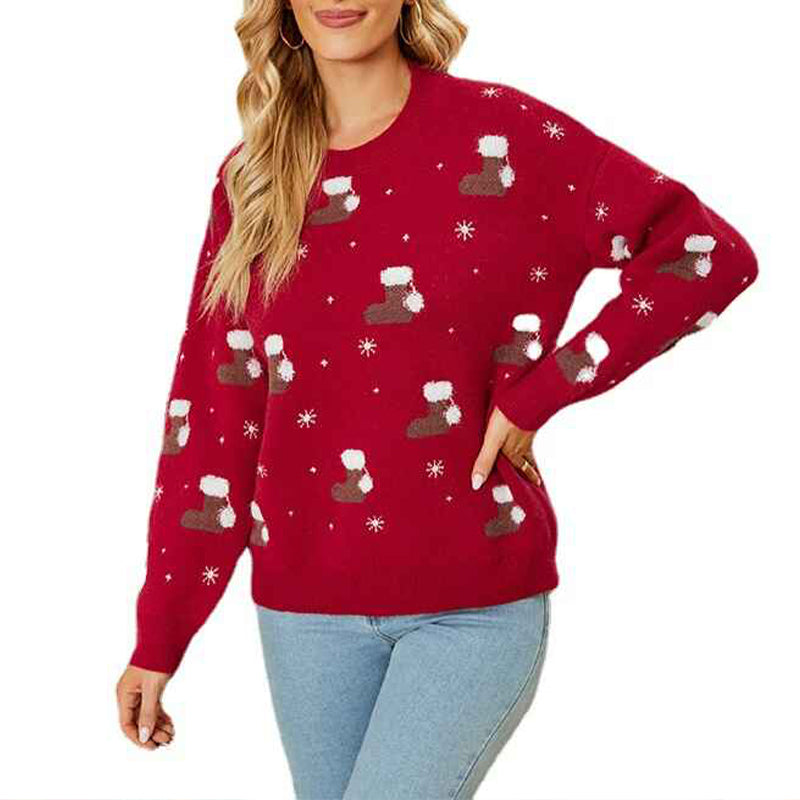 Red-Ugly-Christmas-Sweaters-for-Women-Crewneck-Knitted-Pullover-Snowflake-Print-Jumper-Tops-Long-Sleeve-Fall-Blouses-K484