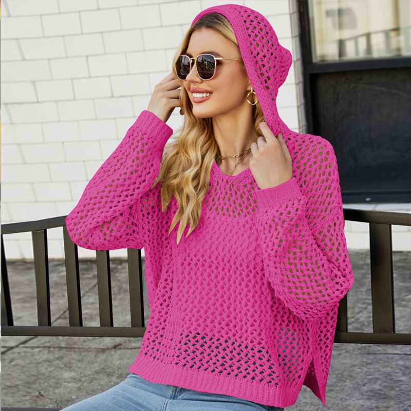Rosered-Womens-Hollow-Out-Long-Sleeve-Crochet-Cover-Up-Sweater-Top-Hoodie-Cutout-Knit-Pullover-Tops-K583