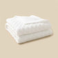 White-Cute-New-York-Premium-Soft-Cotton-Cable-Knit-Baby-Blankets-Receiving-Blanket-A064