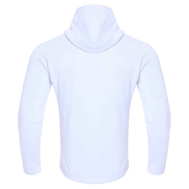 White-Mens-Autumn-And-Winter-Stylish-Fitness-Sports-Long-Sleeve-Hoodie-G094-Back