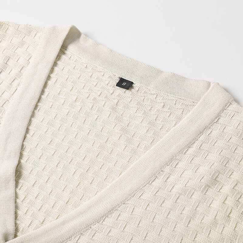 White-Mens-New-Knitted-Sweater-Cardigan-Fashion-Casual-V-neck-Button-Sweater-G105-Detail-3