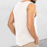 White-Mens-Tank-Tops-Casual-Sleeveless-Lightweight-Muscle-Shirts-Knit-Loose-Cami-Shirt-Summer-Sweater-Vest-Blouses-G083-Side
