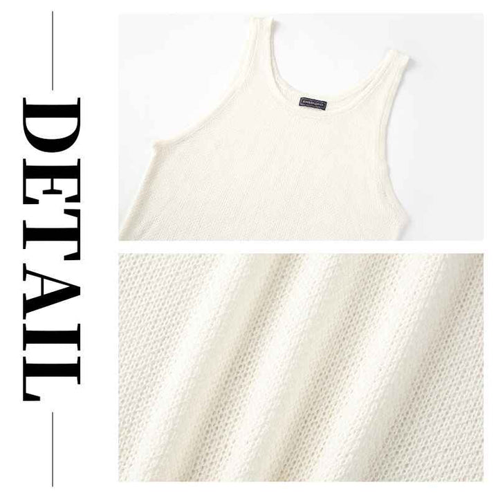 White-Mens-summer-new-white-bottoming-sweater-loose-fitness-sports-vest-G084-Detail-1