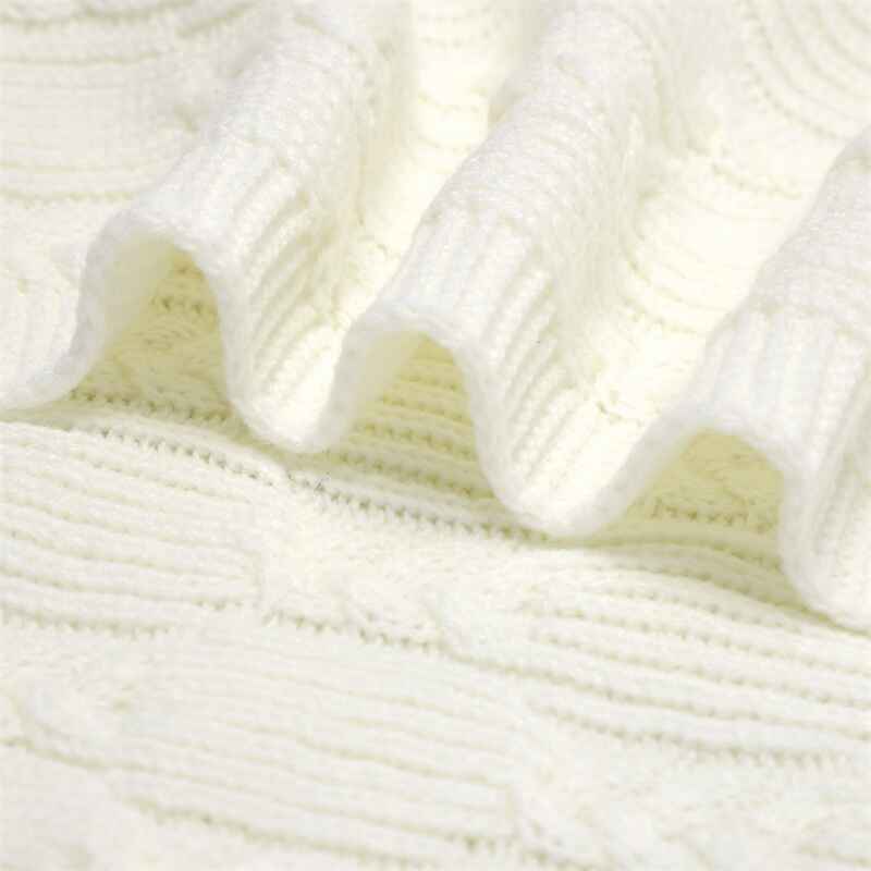 White-Pure-Cotton-Baby-Blanket-Knit-Cellular-Toddler-Blankets-for-Boys-and-Girls-A084-Detail-1