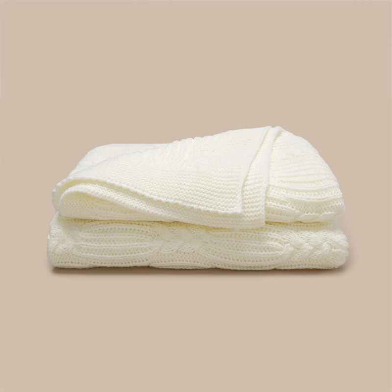 White-Pure-Cotton-Baby-Blanket-Knit-Cellular-Toddler-Blankets-for-Boys-and-Girls-A084