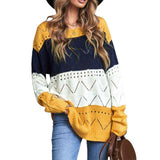 Yellow-Womens-Casual-Loose-Long-Sleeve-Fall-Sweaters-Crew-Neck-Color-Block-Knit-Pullover-Sweater-Jumper-Tops-K142
