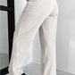 Light Grey Cross-Waist Wide Leg Lounge Pants