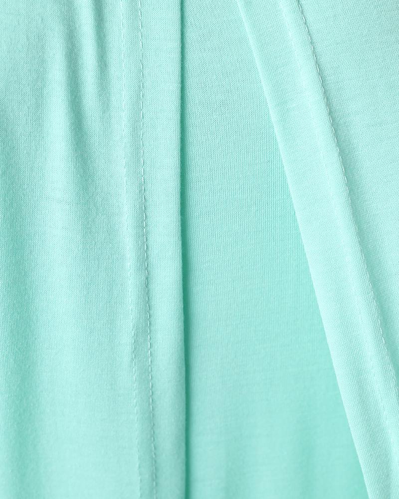 Slit Asymmetrical Sleeveless Casual Dress