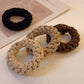 Camel 5 Piece Thick Braided Hair Tie Set