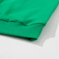 Green LUCKY Aphabet Chenille Embroidered Pullover Sweatshirt