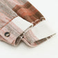 Brown Plaid Print Flap Pockets Long Shacket