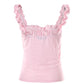Eyelet Embroidery Frill Hem Tank Top