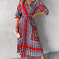 Tribal Print Tied Detail Casual Dress