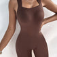 Seamless Square Neck Sleeveless Tank Top Tummy Control Bodysuit Romper