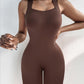 Seamless Square Neck Sleeveless Tank Top Tummy Control Bodysuit Romper