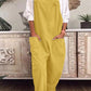 Pocket Design Knotted Suspender Jumpsuit