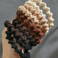Coffee 5pcs Spiral High Elastic Hair Tie