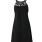 Sleeveless Hollow Out Casual Dress