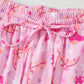 Pink Western Boots Printed Short 2pcs Lounge Set