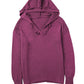 V Neck Ribbed Drop Shoulder Hooded Sweater