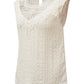 Apricot Guipure Lace Crochet Keyhole Back Tank Top