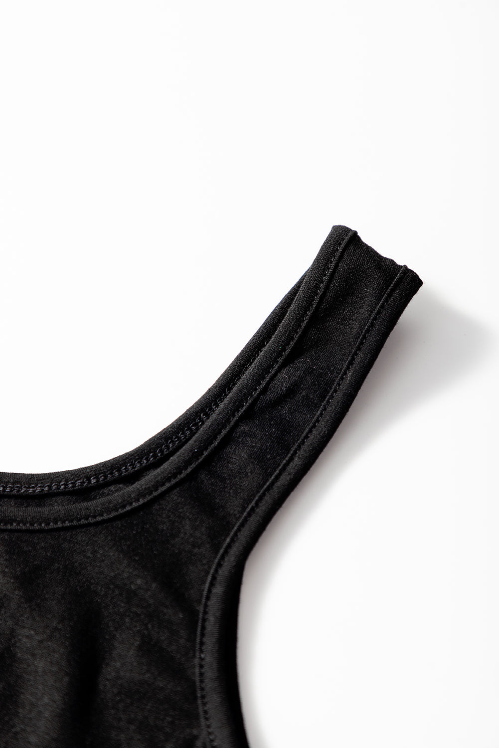 Black Peekaboo Wide Leg Square Neck Sleeveless Jumpsuit