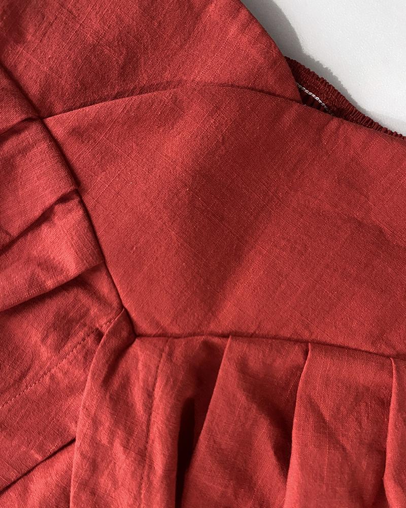 2 Pieces Outfit Plain V Neck Short Sleeve Ruched Top and Casual Floral Print Wide Leg Pants Set