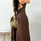 U Neck Sleeveless Tied Detail Maxi Dress Casual Backless Slim Fit Dress