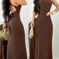 U Neck Sleeveless Tied Detail Maxi Dress Casual Backless Slim Fit Dress