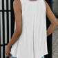Slit Round Neck Tank Top