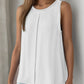 Slit Round Neck Tank Top