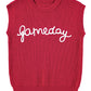 Racing Red Game Day Rugby Football Season Sweater Vest
