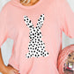 Pink Spotty Bunny Printed Easter Fashion T Shirt