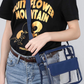 Dark Blue PVC Patchwork Adjustable Strap Square Crossbody Bag