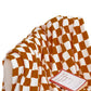 Chestnut Checkerboard Printed Soft Throw Blanket 120*200cm