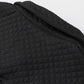 Black Retro Quilted Flap Pocket Button Shacket