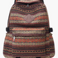 Coffee Vintage Pattern Multi Compartment Large Capacity Backpack