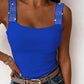 Rhinestone Embellished Thick Strap Tank Top