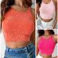 3 Pack U Neck Racer Back Crop Active Top
