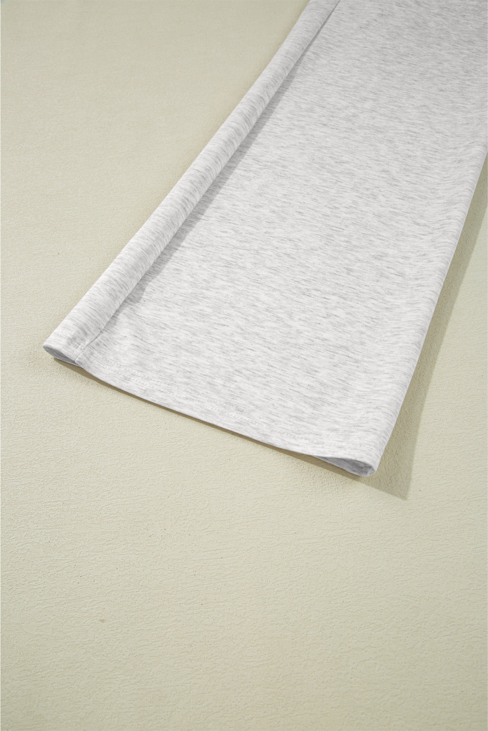 Light Grey Solid Color Crew Neck Drawstring High Waist Sleeveless Jumpsuit