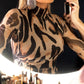Leopard Print Long Sleeve Waist Hollow Out Bodycon Dress Casual Slim Fit Mini Dress