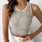 3 Pack Racer Back Textured Crop Tank Top