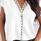 Hollow Out Short Sleeve Casual Top