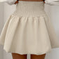 Strechy High Waist Ruched Skirt Casual Puffy Mini Skirt