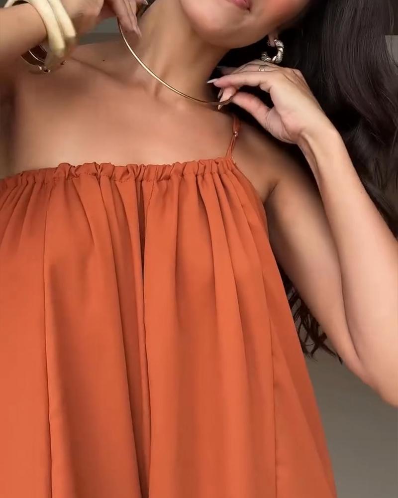 One Shoulder Asymmetrical Hem Ruffles Mini Dress Casual A Line Loose Fit Vacation Dress