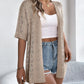 Hollow Out Open Front Knit Cardigans